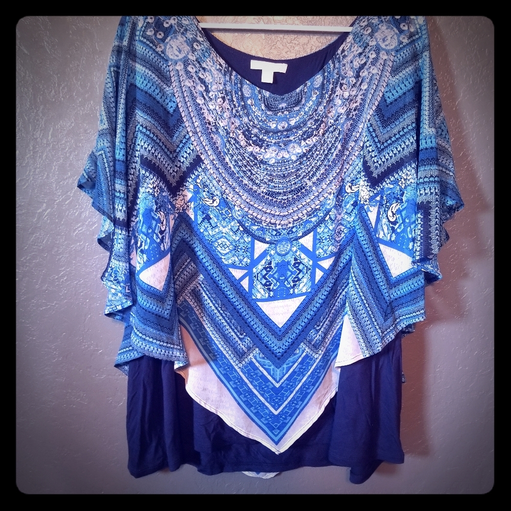 Beautiful Westport Top 💙 Plus Size 2X